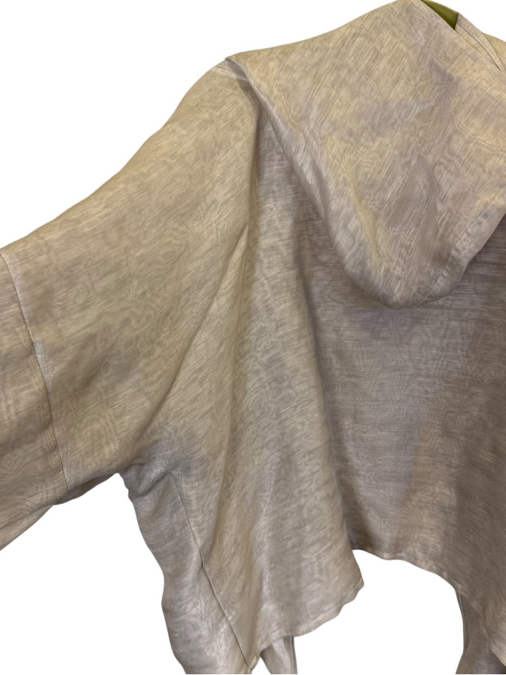 Zoran Minimalist Structured Art to Wear Hooded Cardigan Style Top - Picture 7 of 12